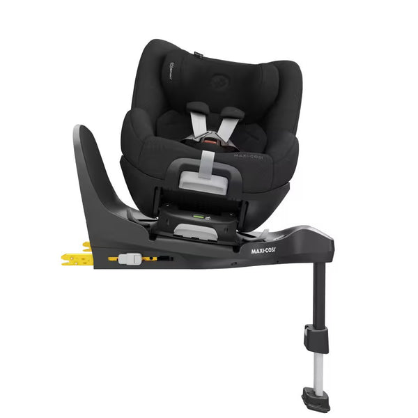 Cadeira auto MAXI-COSI Pearl 360 Pro i-Size com tecnologia SlideTech®, rotação de 360°, proteção lateral G-CELL, ventilação ClimaFlow e tecidos reciclados para crianças dos 61 aos 105 cm. Authentic Black