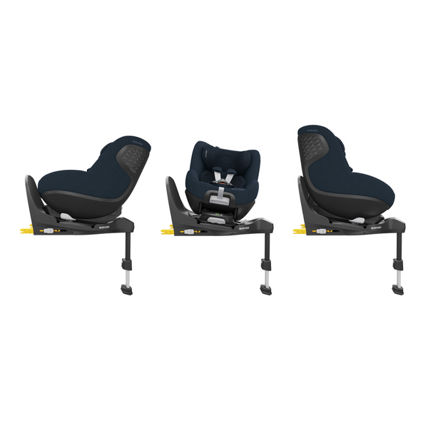 Cadeira auto MAXI-COSI Pearl 360 Pro i-Size com tecnologia SlideTech®, rotação de 360°, proteção lateral G-CELL, ventilação ClimaFlow e tecidos reciclados para crianças dos 61 aos 105 cm. Authentic Blue