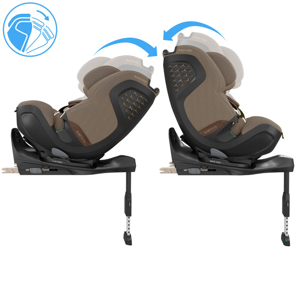Cadeira auto MAXI-COSI Pearl XL Slide Pro dos 61 aos 150 cm com SLIDETECH®2, rotação 360°, proteção G-CELL e AirProtect e Base FamilyFix Slide Pro.
Authentic Truffle