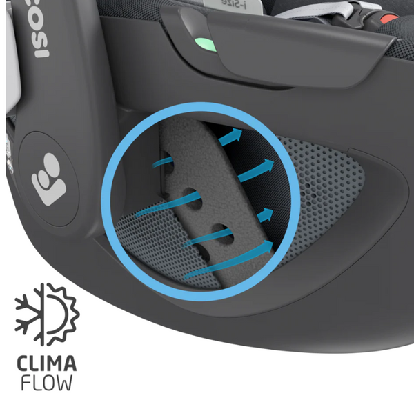 Cadeira auto MAXI-COSI Pebble 360 i-Size com rotação de 360°, redutor para recém-nascidos, proteção reforçada contra impactos laterais e compatível com Base FamilyFix 360 para bebés dos 40 aos 83 cm. Essential Graphite