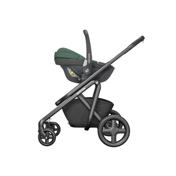 Cadeira auto MAXI-COSI Pebble 360 i-Size com rotação de 360°, redutor para recém-nascidos, proteção reforçada contra impactos laterais e compatível com Base FamilyFix 360 para bebés dos 40 aos 83 cm. Essential Green