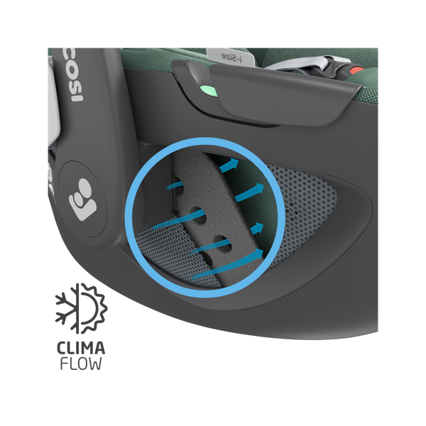 Cadeira auto MAXI-COSI Pebble 360 i-Size com rotação de 360°, redutor para recém-nascidos, proteção reforçada contra impactos laterais e compatível com Base FamilyFix 360 para bebés dos 40 aos 83 cm. Essential Green