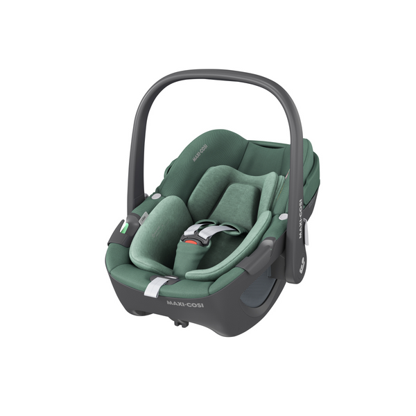 Cadeira auto MAXI-COSI Pebble 360 i-Size com rotação de 360°, redutor para recém-nascidos, proteção reforçada contra impactos laterais e compatível com Base FamilyFix 360 para bebés dos 40 aos 83 cm. Essential Green