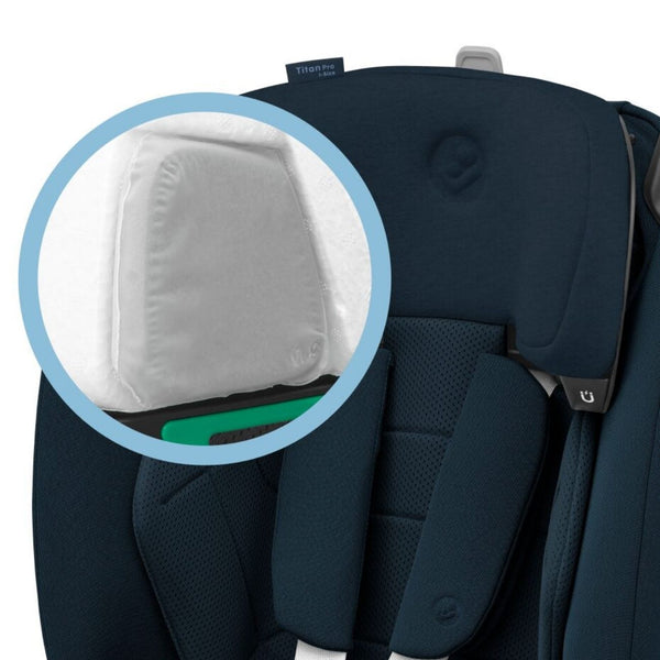 Cadeira auto MAXI-COSI Titan Pro² i-Size dos 76 aos 150 cm com ISOFIX, Top Tether, proteção G-CELL, AirProtect e arnês magnético de 5 pontos.
Authentic Blue