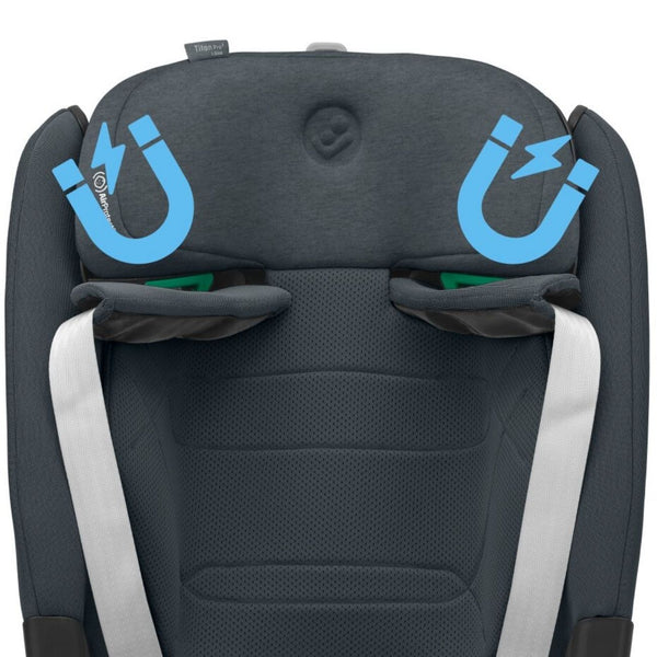 Cadeira auto MAXI-COSI Titan Pro² i-Size dos 76 aos 150 cm com ISOFIX, Top Tether, proteção G-CELL, AirProtect e arnês magnético de 5 pontos.
Authentic Graphite