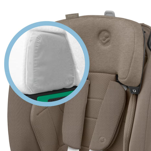 Cadeira auto MAXI-COSI Titan Pro² i-Size dos 76 aos 150 cm com ISOFIX, Top Tether, proteção G-CELL, AirProtect e arnês magnético de 5 pontos.
Authentic Truffle