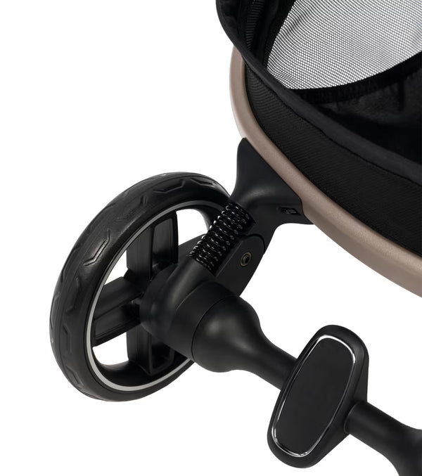 MAXI-COSI OXFORD CABIN, carrinho de bebé ultracompacto e leve compatível com cabine de avião, reclinação total, encosto com reclinação infinita, suspensão confortável, arnês Easy-In e utilização desde o nascimento até aos 22 kg. Oak Truffle