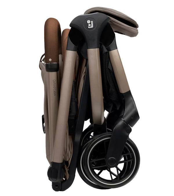 MAXI-COSI OXFORD CABIN, carrinho de bebé ultracompacto e leve compatível com cabine de avião, reclinação total, encosto com reclinação infinita, suspensão confortável, arnês Easy-In e utilização desde o nascimento até aos 22 kg. Oak Truffle