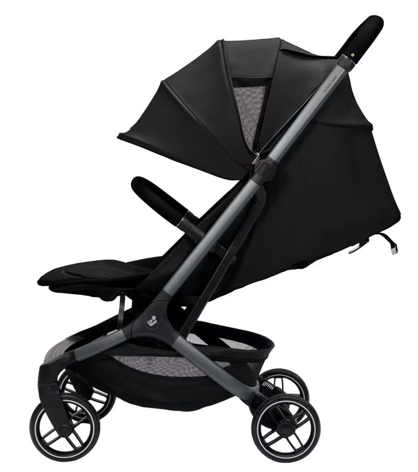 MAXI-COSI OXFORD CABIN, carrinho de bebé ultracompacto e leve compatível com cabine de avião, reclinação total, encosto com reclinação infinita, suspensão confortável, arnês Easy-In e utilização desde o nascimento até aos 22 kg. Onyx Black