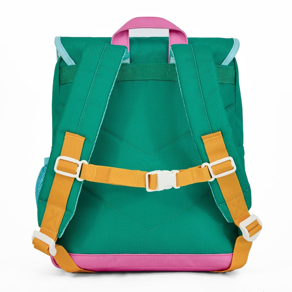Mochila Grande Quadrada Hello Hossy em poliéster reciclado, impermeável, com interior acolchoado, formato para dossiers A4, bolso para garrafa de água e capacidade de 15 L para crianças a partir dos 6 anos cor mini ali
