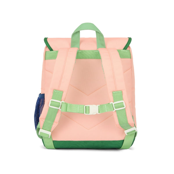 Mochila Pequena Quadrada Hello Hossy em poliéster reciclado, impermeável, com compartimento para cadernos A4, bolso para garrafa de água, alças acolchoadas e capacidade de 7,3 L para crianças dos 2 aos 5 anos. Mini Smoothie