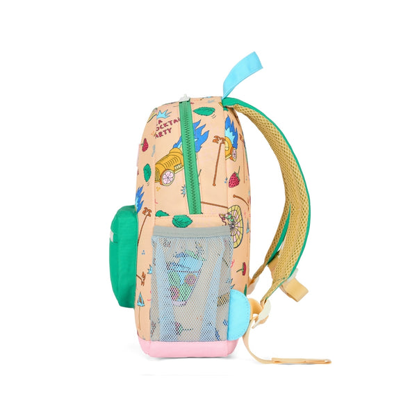 Mochila Pequena Redonda Hello Hossy em poliéster reciclado, impermeável, com formato A4, costas e alças acolchoadas, bolso para garrafa de água e capacidade de 7,3 L para crianças dos 2 aos 5 anos.
Cocktaill Party