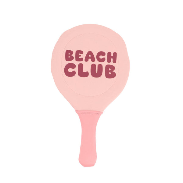 Conjunto de 2 raquetes com bola para praia da Monneka na cor stripes bloom blush