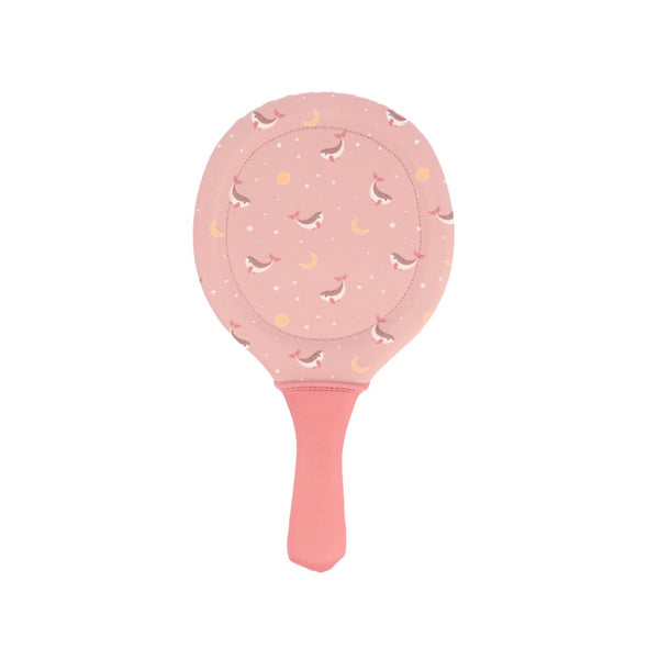 Conjunto de 2 raquetes com bola para praia da Monneka na cor whale pink