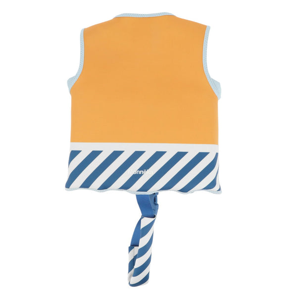 Colete de natação para crianças e bebé da Monneka na cor strips blue beyond