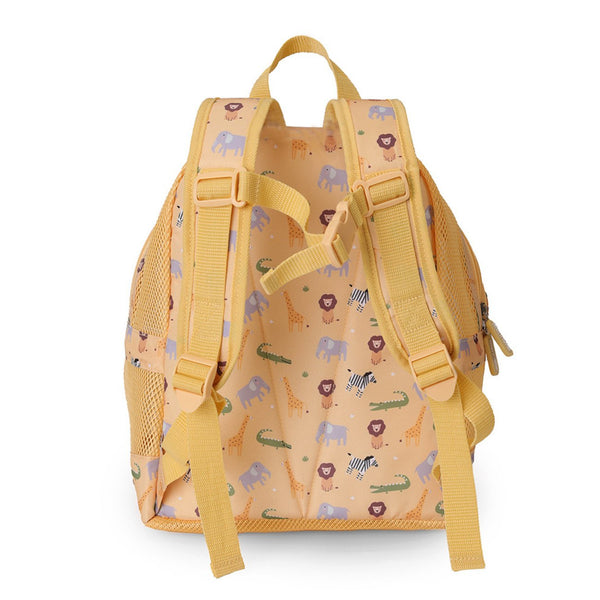 Mochila de Praia Monnëka impermeável e ventilada para crianças, ideal para transportar toalhas, brinquedos e acessórios de praia ou piscina. Wild animal