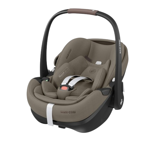 PACK MAXI-COSI FAME DUO com carrinho Fame, alcofa ajustável, cadeira auto Pebble 360 Pro 2, Base FamilyFix 360 Pro ISOFIX e adaptadores incluídos. Sistema de viagem premium desde o nascimento até aos 22 kg. Twillic Truffle