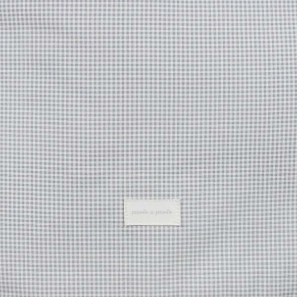 Footmuff carrinho Pasito a Pasito Little Bloom Vichy Grey meia estação