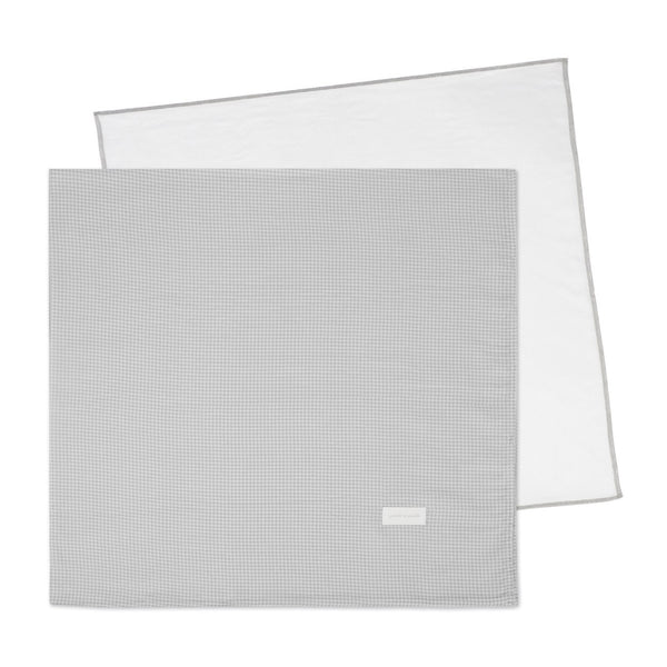 Pack de 2 musselinas da pasito a pasito coleção little bloom na cor vichy grey