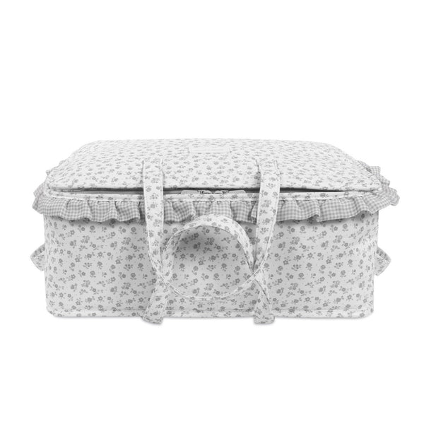 Mala grande de hospital Pasito a Pasito Little Bloom Flowers Grey grande e resistente