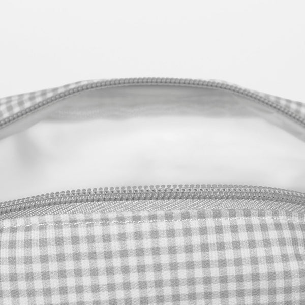 Necessaire bebé Pasito a Pasito Little Bloom Vichy Grey compacto e impermeável