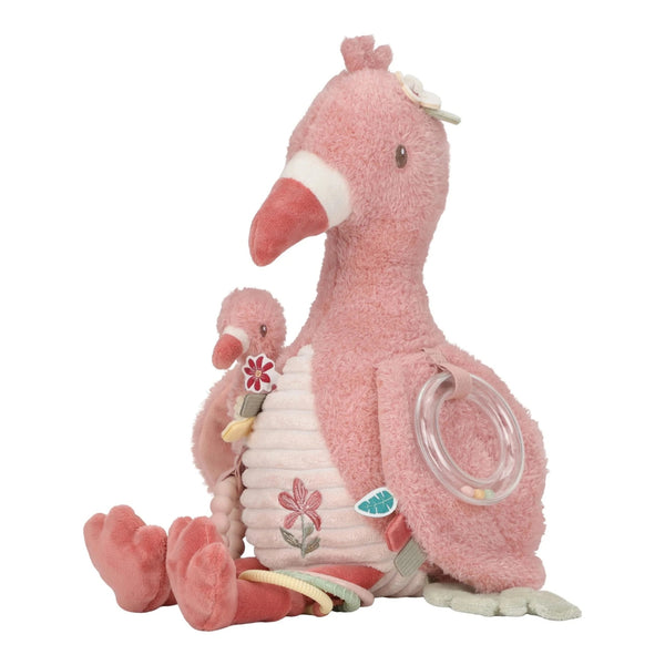 Peluche de Atividades para bebé em materiais suaves e macios, com diferentes elementos para explorar durante os momentos de brincadeira e descoberta. Safari Friends