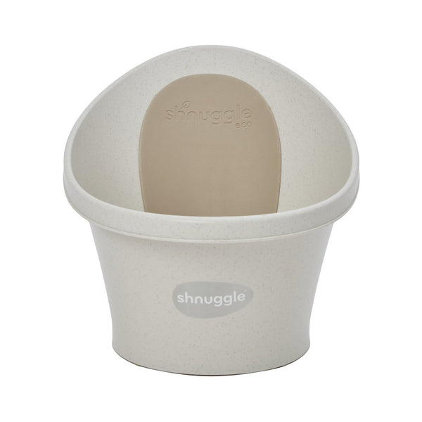 Conjunto SHNUGGLE Banheira + Suporte para bebé com design ergonómico, apoio lombar integrado, suporte dobrável à altura da cintura, base antiderrapante e utilização desde o nascimento até aos 12 meses. Eco
