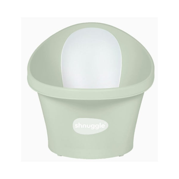 SHNUGGLE Banheira ergonómica para bebé, com apoio lombar integrado, base antiderrapante, consumo reduzido de água, design compacto e utilização desde o nascimento até aos 12 meses. Mint