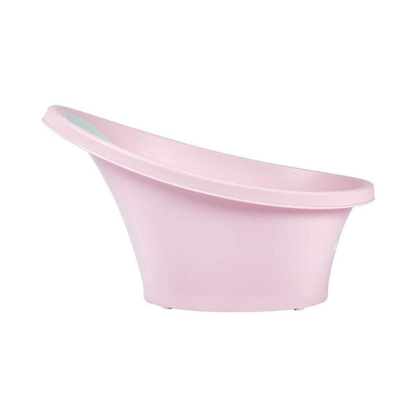SHNUGGLE Banheira ergonómica para bebé, com apoio lombar integrado, base antiderrapante, consumo reduzido de água, design compacto e utilização desde o nascimento até aos 12 meses. Pink