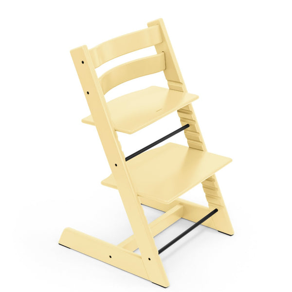 Cadeira Tripp Trapp® com Baby Set² e Tabuleiro Stokke®, cadeira evolutiva em madeira com assento ajustável, ideal para acompanhar o crescimento da criança. Lemon Yellow