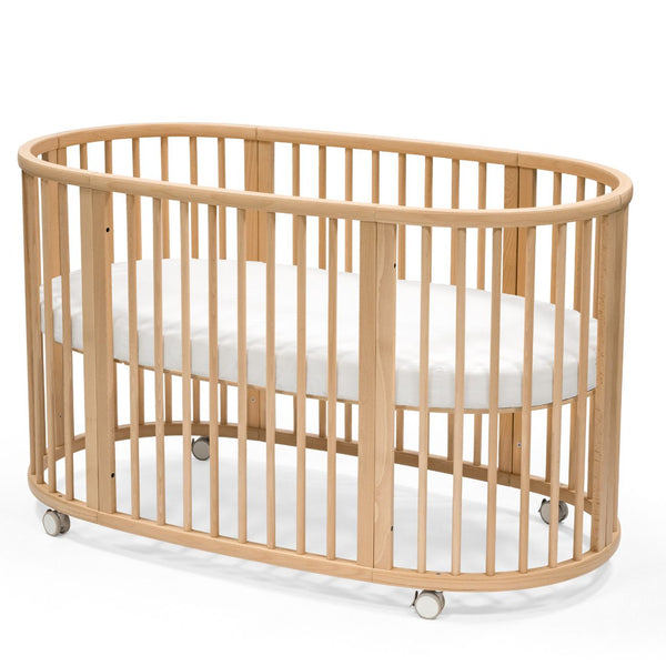 Berço evolutivo Stokke® Sleepi™ Bed oval em madeira de faia para bebé e criança cor natural