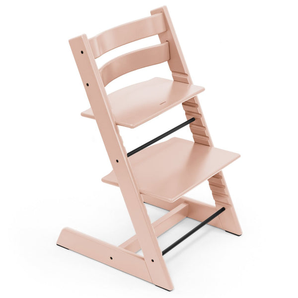 Cadeira evolutiva Stokke Tripp Trapp com Baby Set² para bebé e criança na cor serene pink