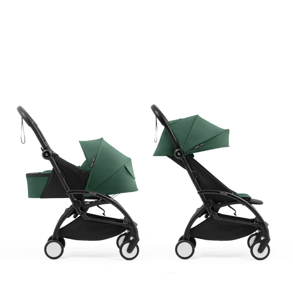 Carrinho Stokke YOYO⁵ + Ninho desde o nascimento, com posição totalmente deitada, dobragem ultracompacta com uma mão, suspensão nas quatro rodas e conjunto de assento incluído.
Forest
