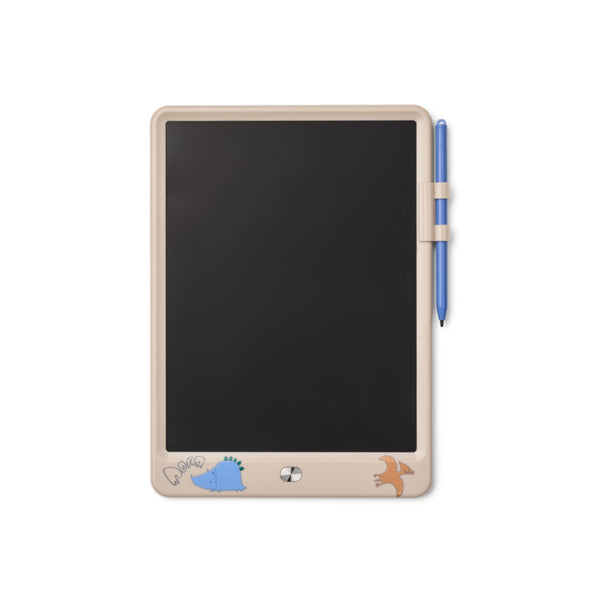 Tablet Mágico Zora de 10 polegadas com ecrã LCD reutilizável, caneta, botão para apagar e função de bloqueio para desenhos infantis.