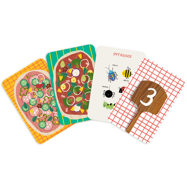 Jogo de cartas procura e encontra números do The Happy Gang