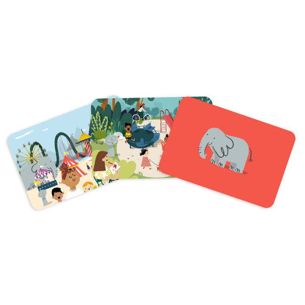Jogo de cartas procura e encontra pares do The Happy Gang