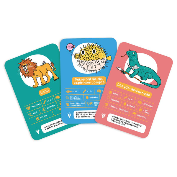 Jogo de cartas Vamos jogar aos animais do The Happy Gang
