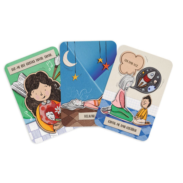 Jogo de cartas conversas em pijamado The Happy Gang