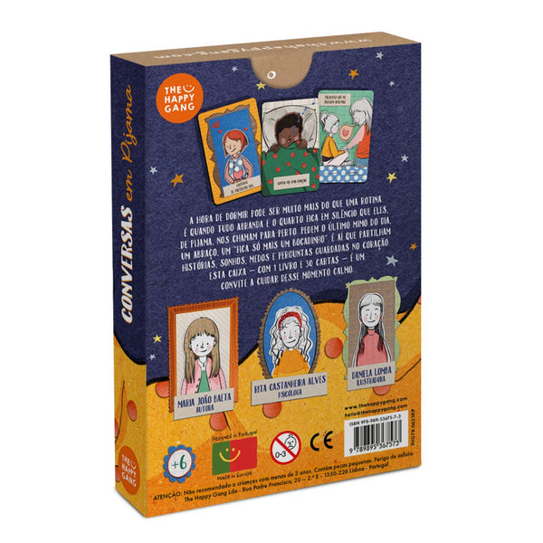 Jogo de cartas conversas em pijamado The Happy Gang