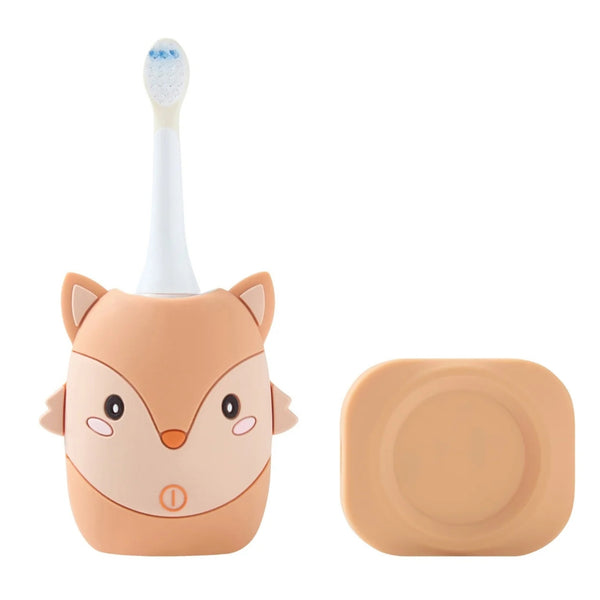 Escova de Dentes Elétrica Infantil Koala The Zoo Family, com tecnologia sónica, três modos de escovagem, temporizador inteligente e silicone sem BPA fox