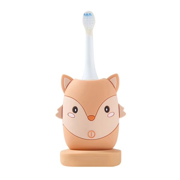 Escova de Dentes Elétrica Infantil Koala The Zoo Family, com tecnologia sónica, três modos de escovagem, temporizador inteligente e silicone sem BPA fox