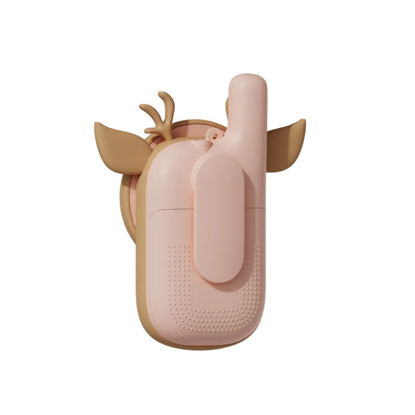Walkie Talkie Zoo para crianças com ecrã digital, lanterna integrada e alcance até 3 km para aventuras ao ar livre deer