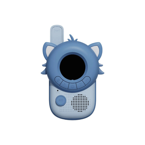 Walkie Talkie Zoo para crianças com ecrã digital, lanterna integrada e alcance até 3 km para aventuras ao ar livre racoon