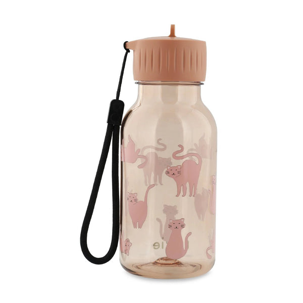 Garrafa infantil de Tritan 350 ml com sistema anti-fugas, bocal de fácil utilização e pega de transporte, ideal para escola, passeios e atividades diárias Cat
