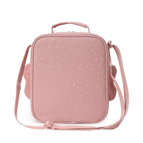 Lancheira térmica Trixie infantil com tiracolo ajustável, compartimento isotérmico e bolso frontal para snacks e acessórios mrs butterfly