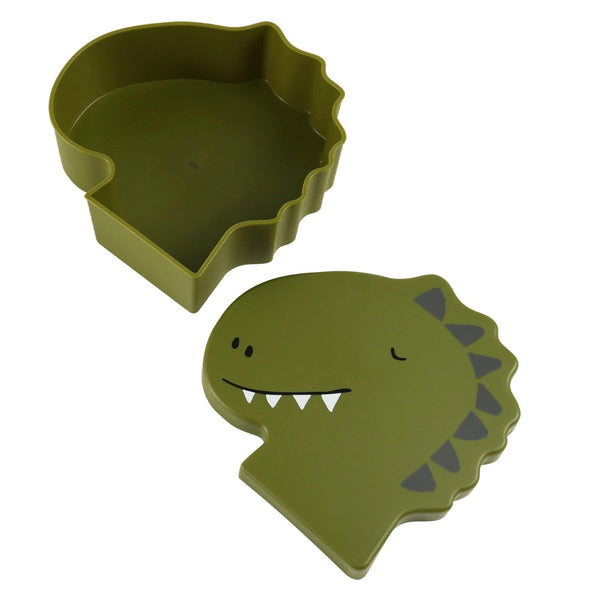 Marmita infantil Trixie em forma de animal, resistente, fácil de abrir e ideal para transportar refeições e snacks para a escola verde Mr Dino
