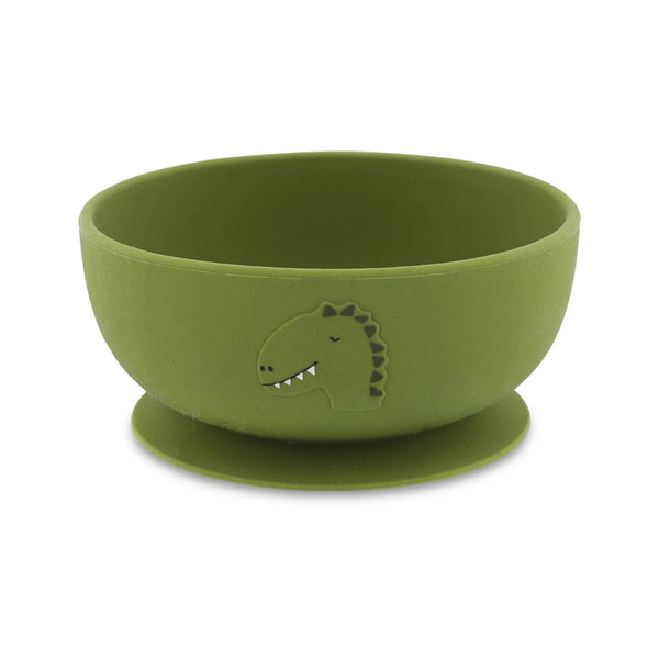 Tigela infantil em 100% silicone com base de ventosa, resistente a quedas e pensada para promover maior autonomia durante as refeições.
Mr Dino
