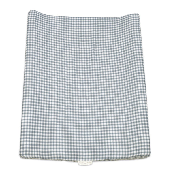 Colchão Muda Fraldas Praliné Vichy Walking Mum com espuma viscoelástica, capa impermeável, base antiderrapante e muda-fraldas adicional, ideal para mudar o bebé com conforto e segurança. Verde