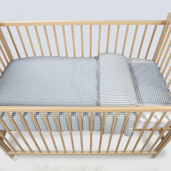 Conjunto para cama de grades da walking mum modelo praline na cor matcha - verde