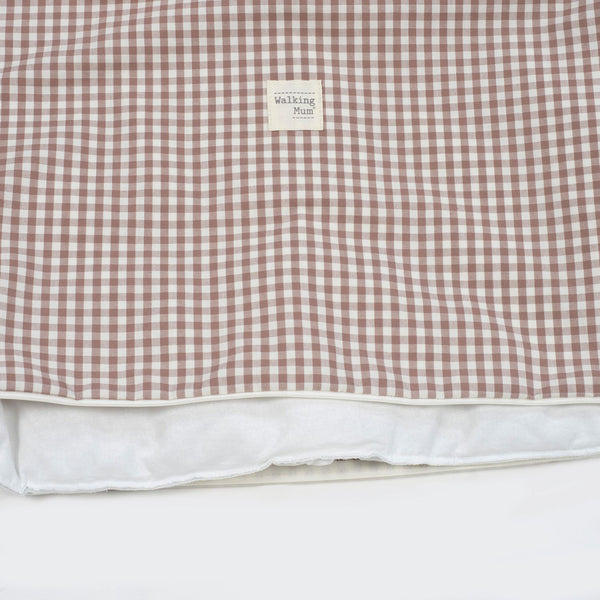 Conjunto para cama de grades da walking mum modelo praline na cor moka - vermelho